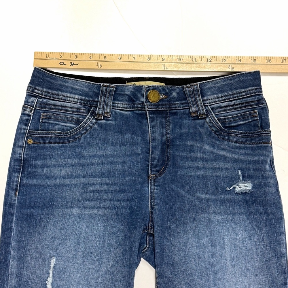 Democracy Ab Technology Skinny Jeans 6 Mom Distressed Mid Rise Stretch Medium - Picture 7 of 11